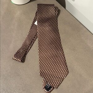NWT Ziggurat Brown Patterned Men's Tie